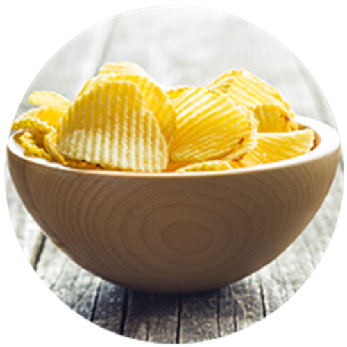 Πατατάκια και μη επεξεργασμένα τρόφιμα